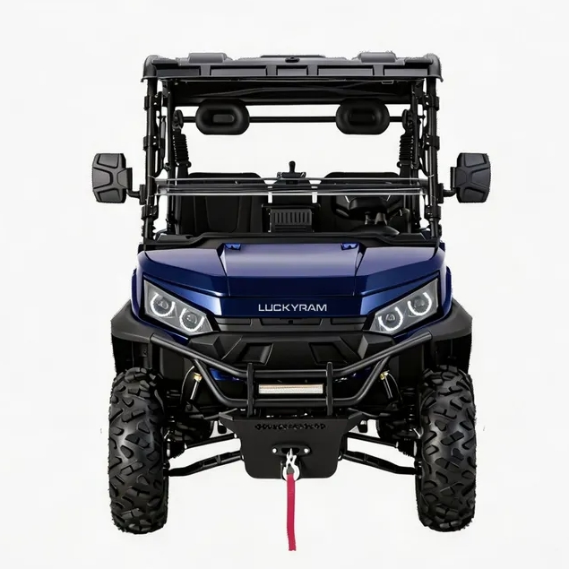 Moteur à courant alternatif 10KW 4WD UTV électrique 1000kg de remorquage pour ranch de chasse