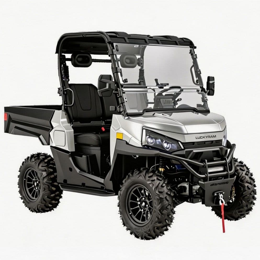 Moteur à courant alternatif 10KW 4WD UTV électrique 1000kg de remorquage pour ranch de chasse
