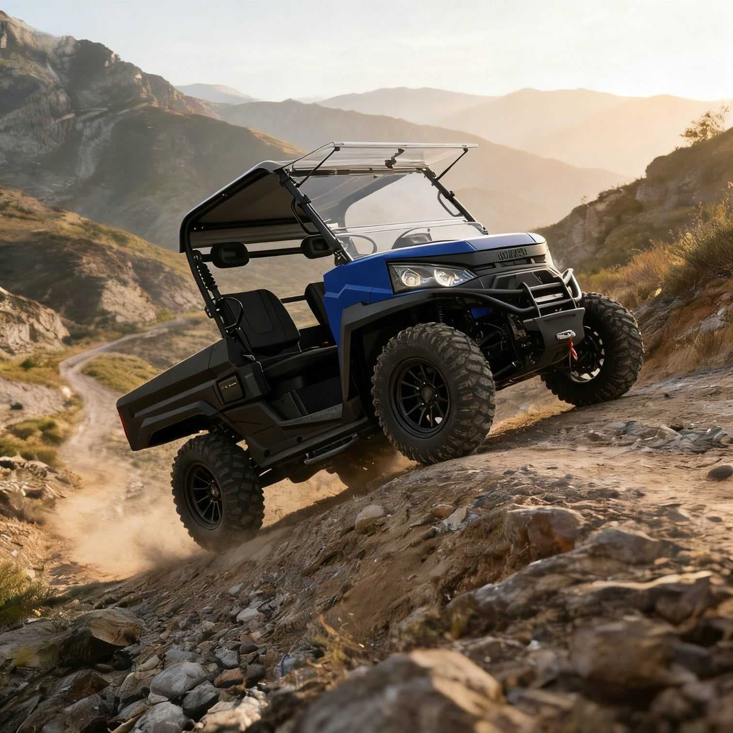 Moteur à courant alternatif 10KW 4WD UTV 73.6V 400mm pataugeant gamme 80-100km