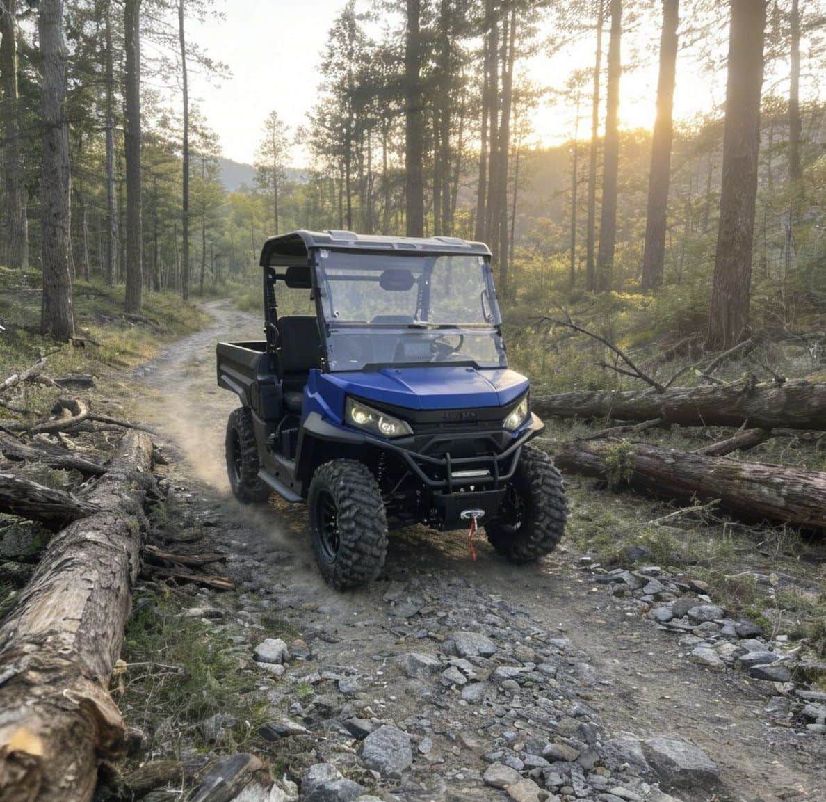 4WD Electric Ranch UTV Farm 73.6V 150Ah Contrôleur 20KW Crête