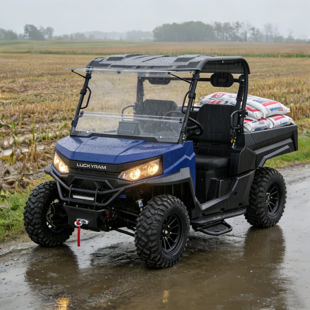 4WD Farm UTV PKE sans clé, portée de 80 à 100 km, pneus tout-terrain de 14 pouces