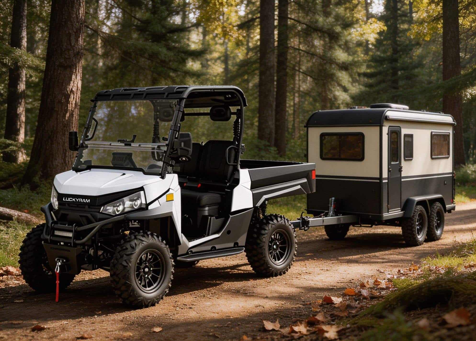 4WD hors route électrique UTV 73.6V PKE puissance de crête sans clé 20KW 670kg