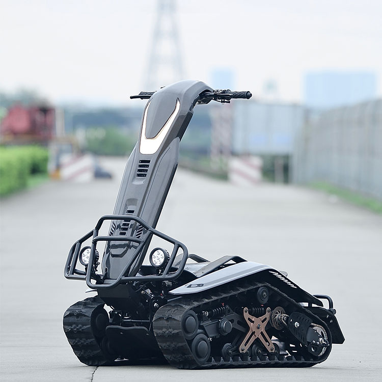 Motoneige électrique pliable à batterie au lithium de 72 V disponible sur tout terrain