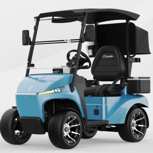 AI suivant la voiturette de golf électrique