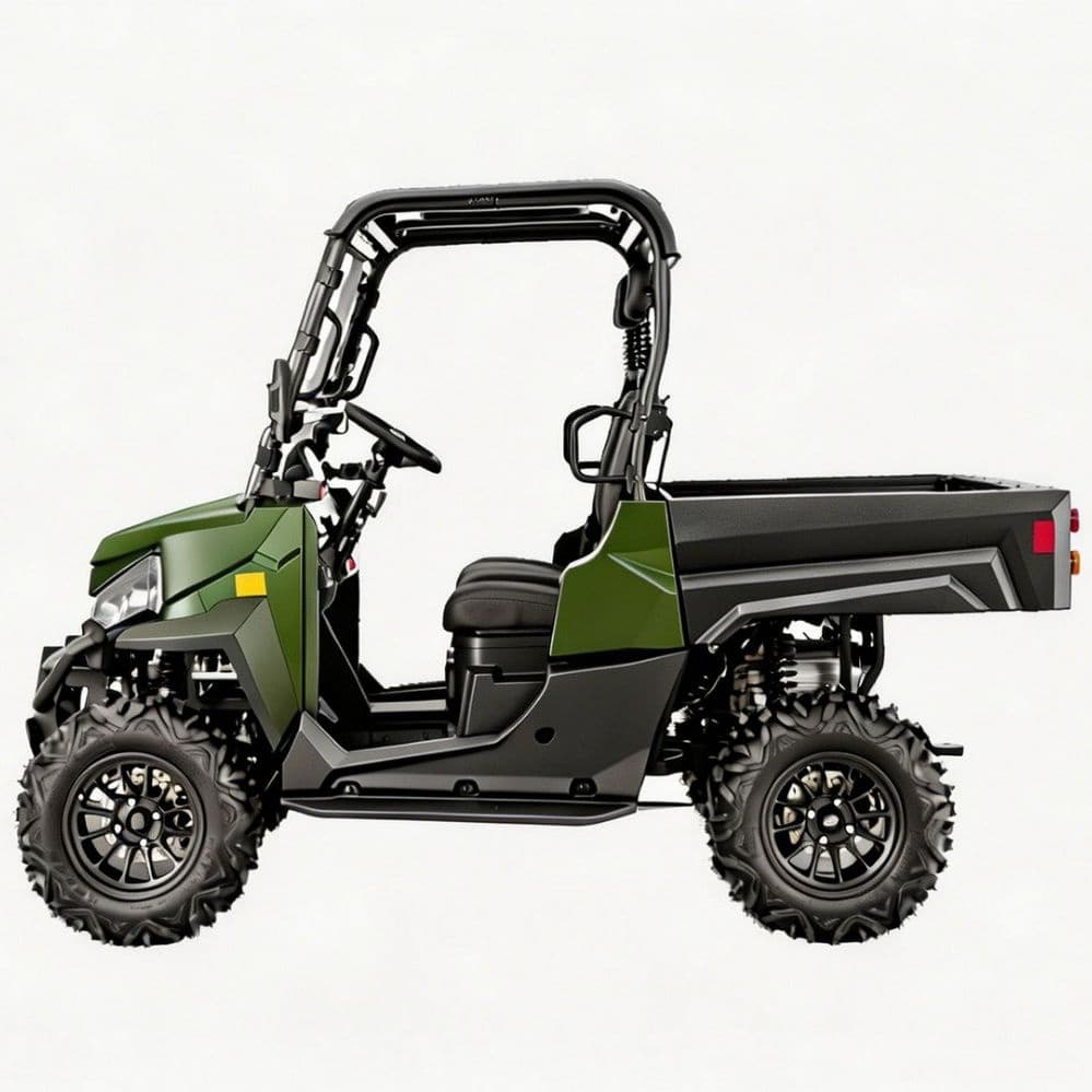 Accessoires personnalisables 73,6 V UTV électrique PKE sans clé 1 000 kg remorquage 80-100 km portée 4 roues motrices