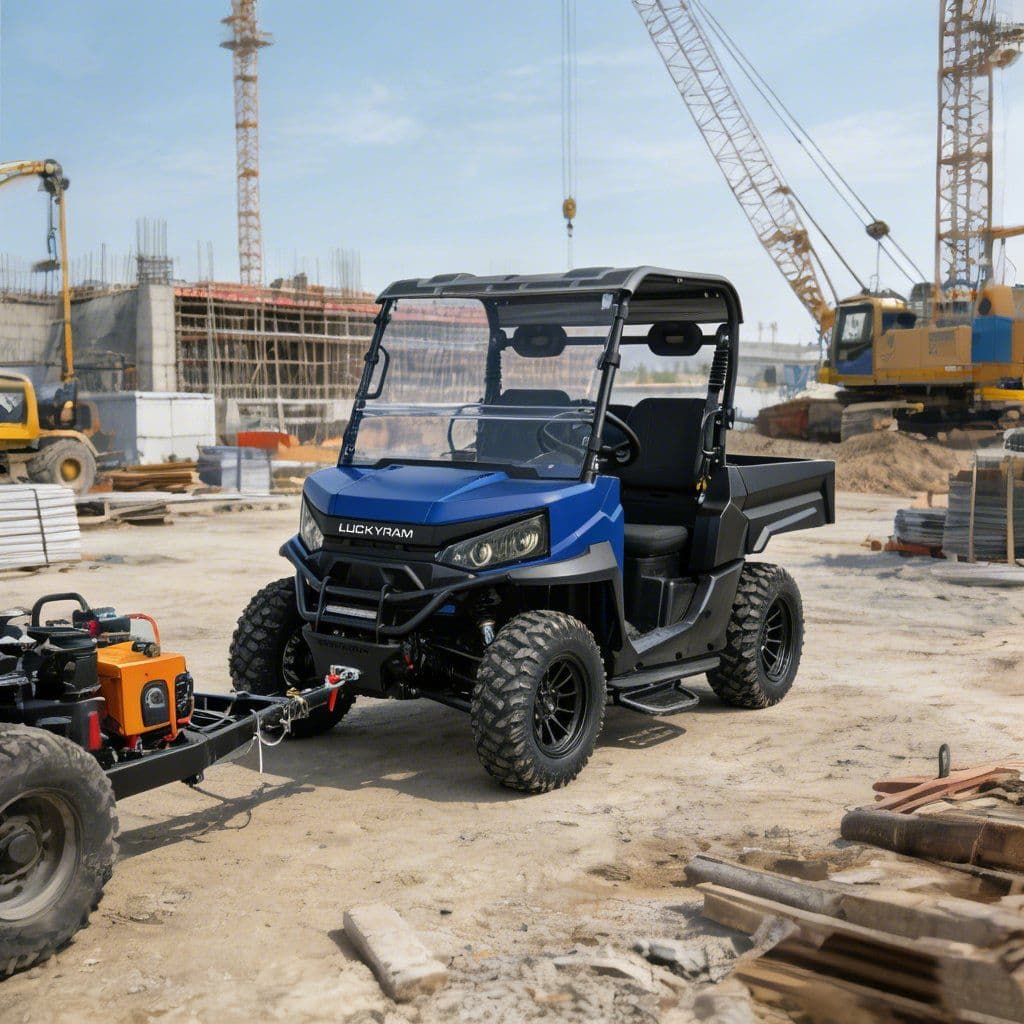 Batterie au lithium électrique du moteur 4WD 73.6V à courant alternatif d'UTV 10KW 400mm pataugeant
