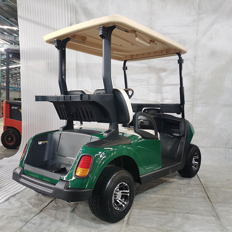 Voiturette de golf électrique multicolore 2 places, équipée d'une batterie au lithium