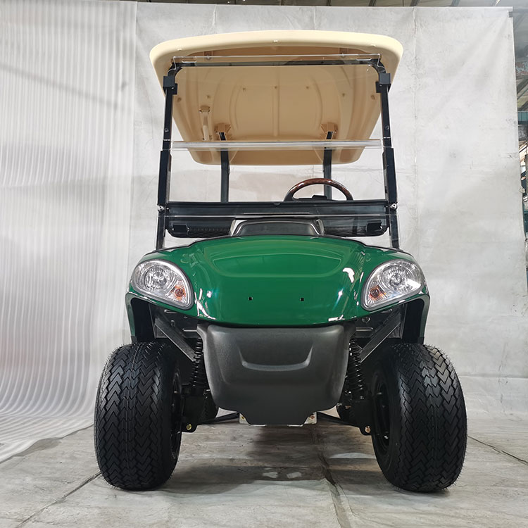 Voiturette de golf électrique multicolore 2 places, équipée d'une batterie au lithium