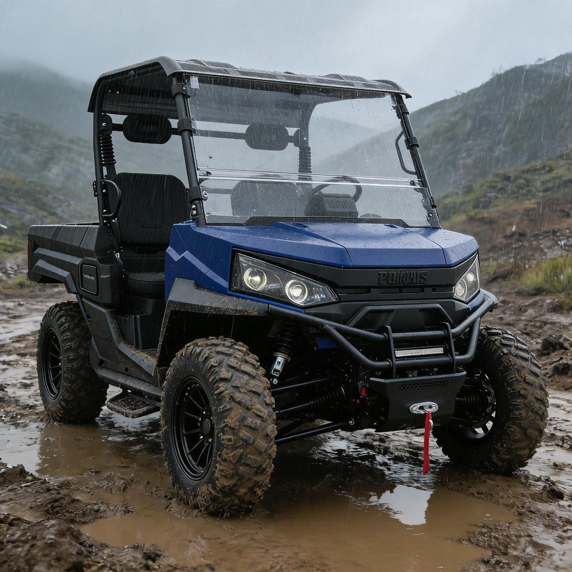 PKE système de démarrage sans clé 10KW moteur à courant alternatif électrique UTV 400A contrôleur 80-100km portée 4WD