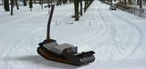 Puissant transport de neige utilitaire Snowfox Motoneige électrique sur chenilles pour agriculteurs